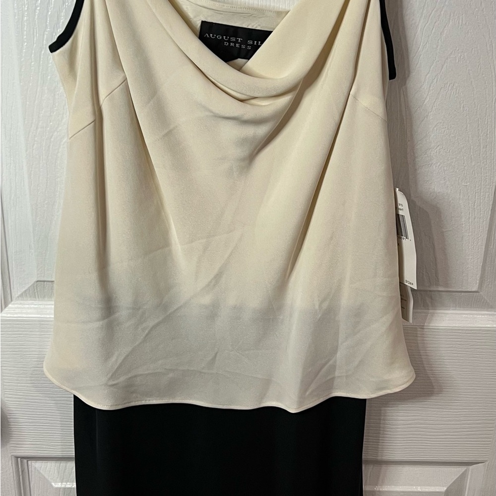 Cream and Black  Dress